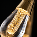 Pendant Light with Glass Teardrop Shade, Gold Fleck, Bedside Drop Light lifestyle 4