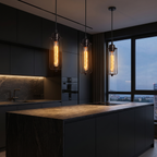 Pendant Light with Black Wire Cage, Industrial Single Bulb, E27 lifestyle 1