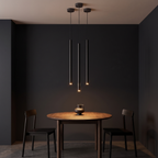 Pendant Light, Slim Black Tube LED, 15.7 in, Warm White lifestyle 3