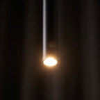 Pendant Light, Slim Black Tube LED, 15.7 in, Warm White lifestyle 4