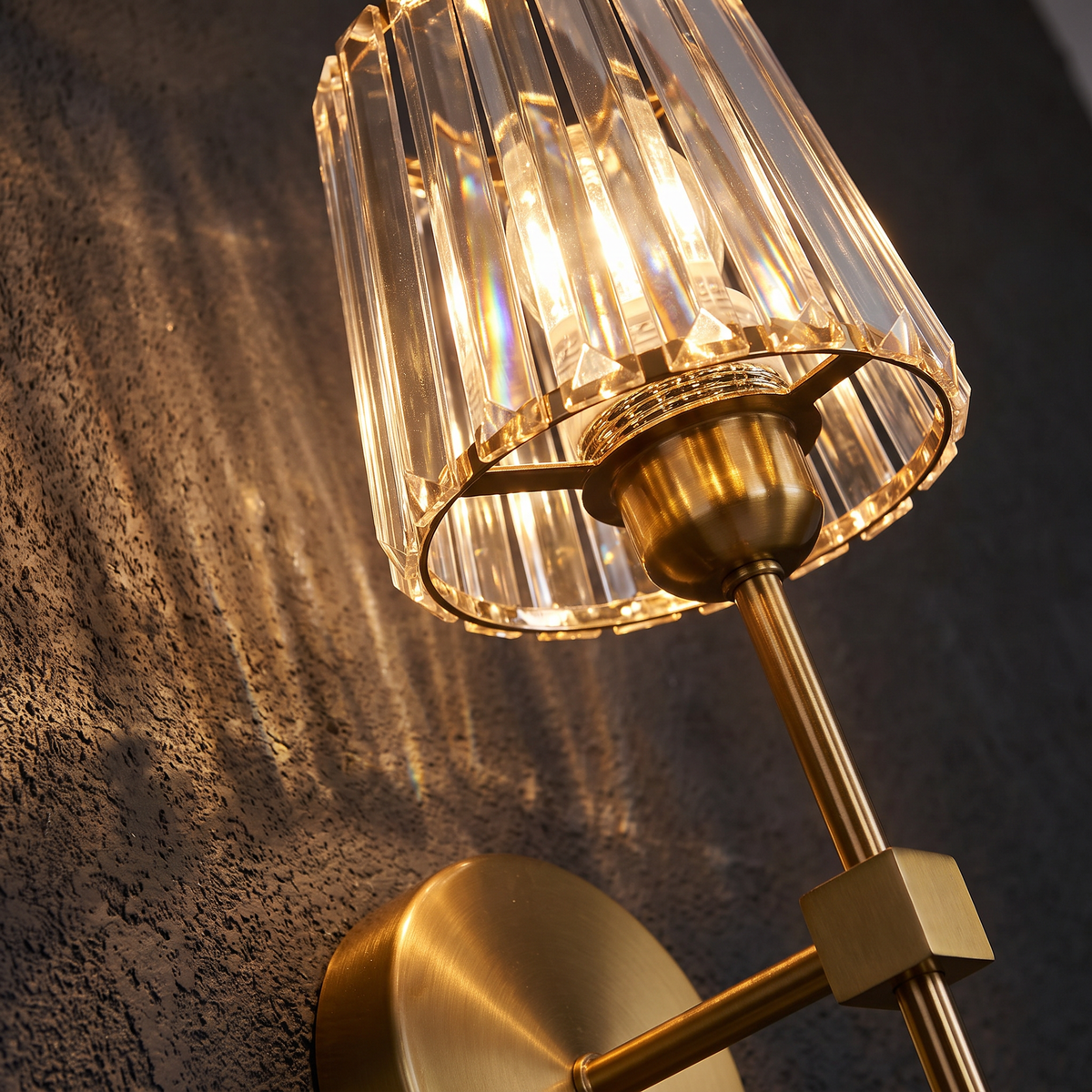 Cordless Crystal Shade Rechargeable Wall Sconce lifestyle 4