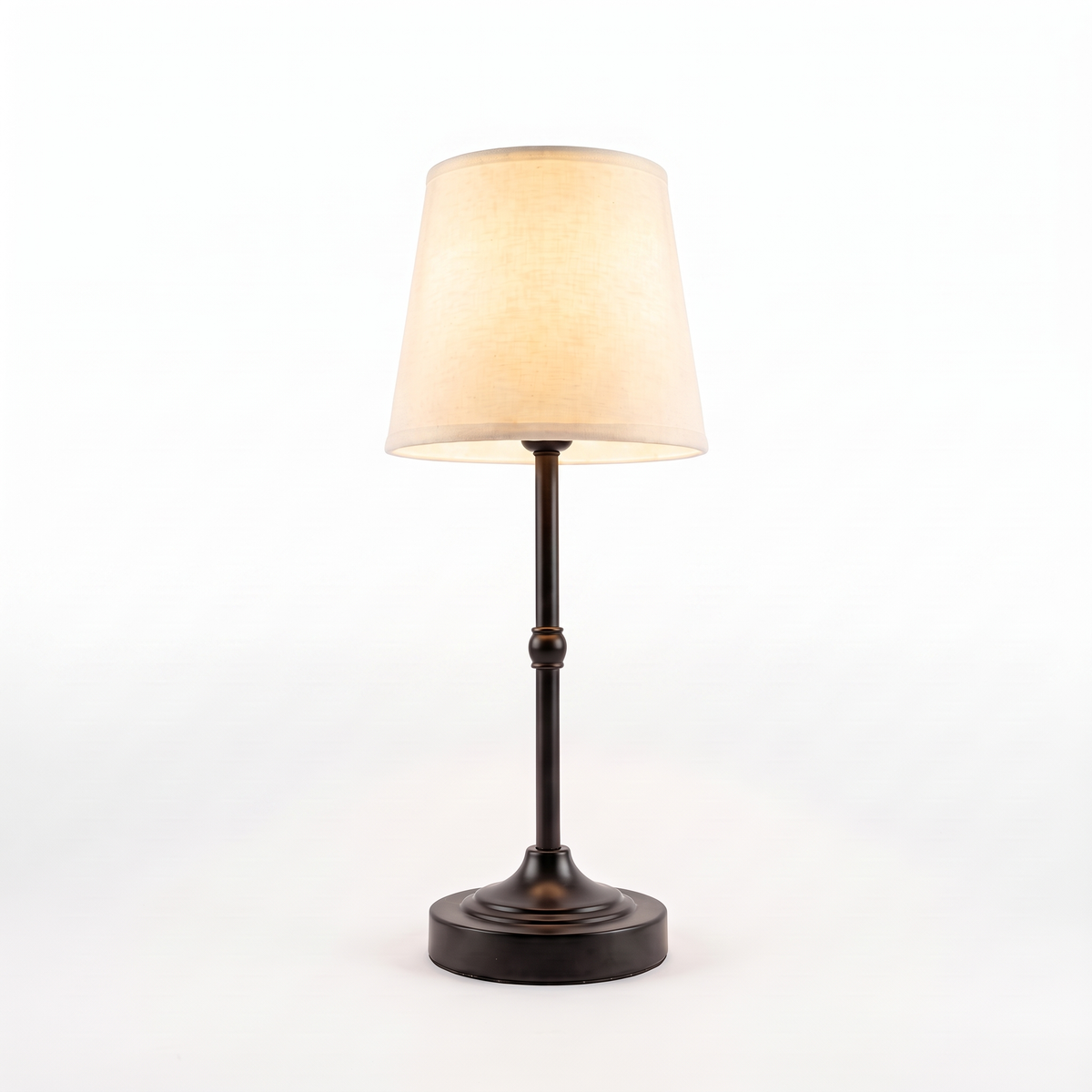 Dimmable Cordless Table Lamp in black on white background