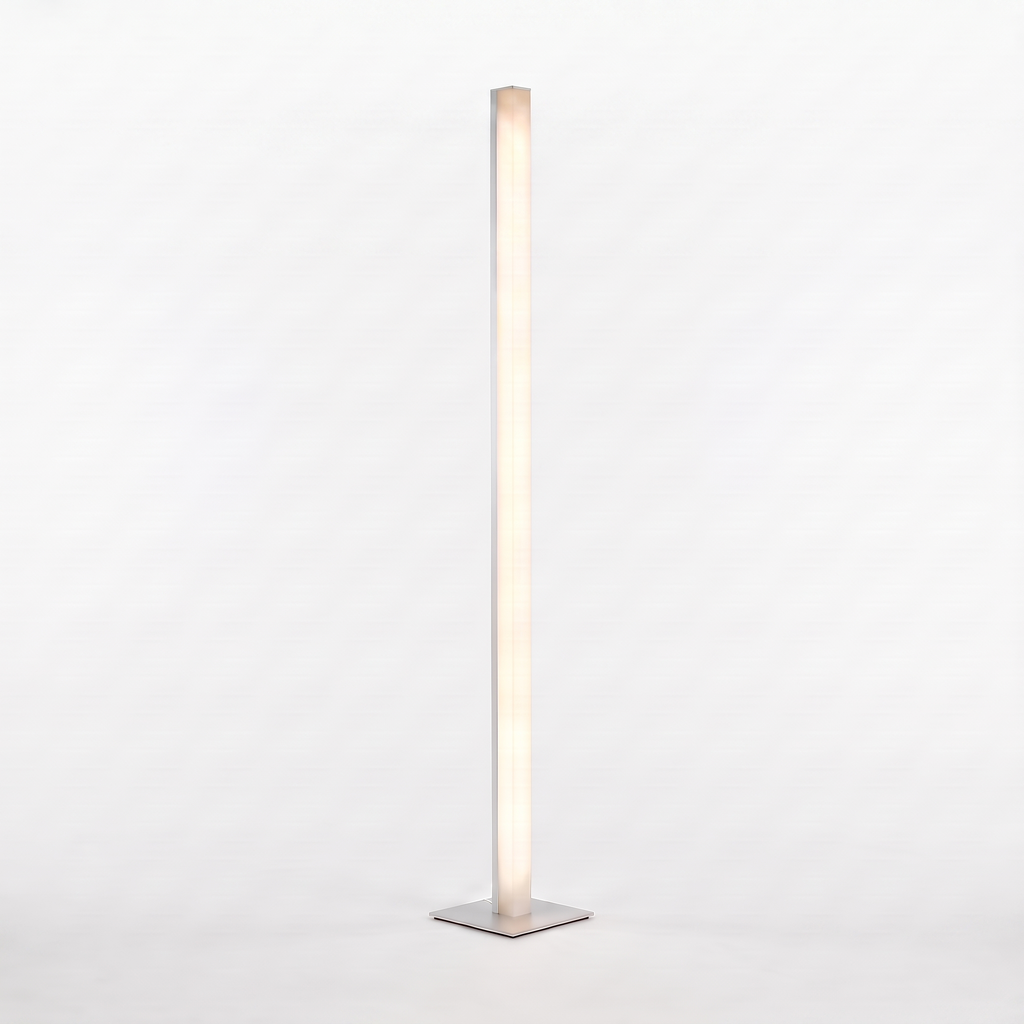 Minimalist LED Corner Floor Lamp on white background