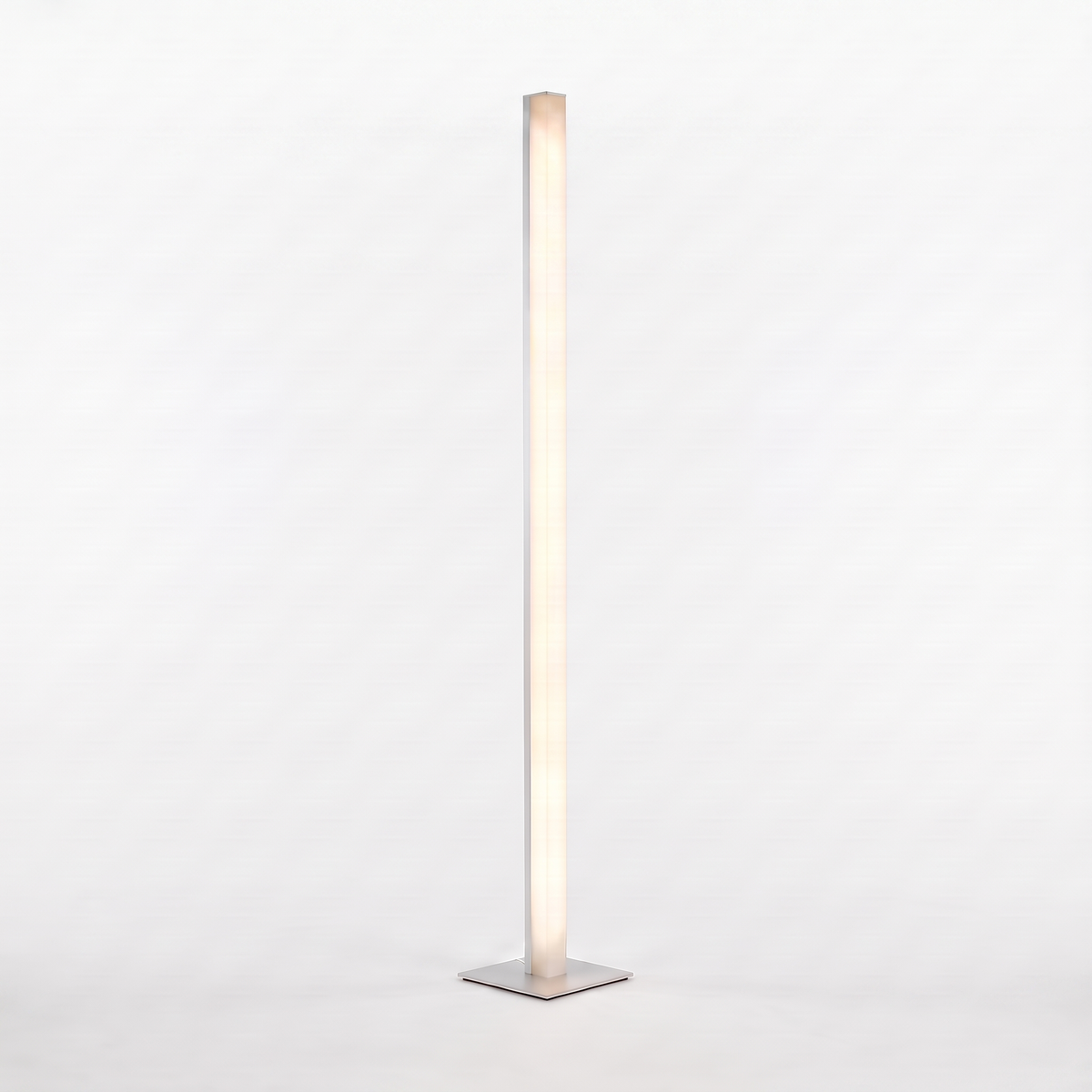 Minimalist LED Corner Floor Lamp on white background