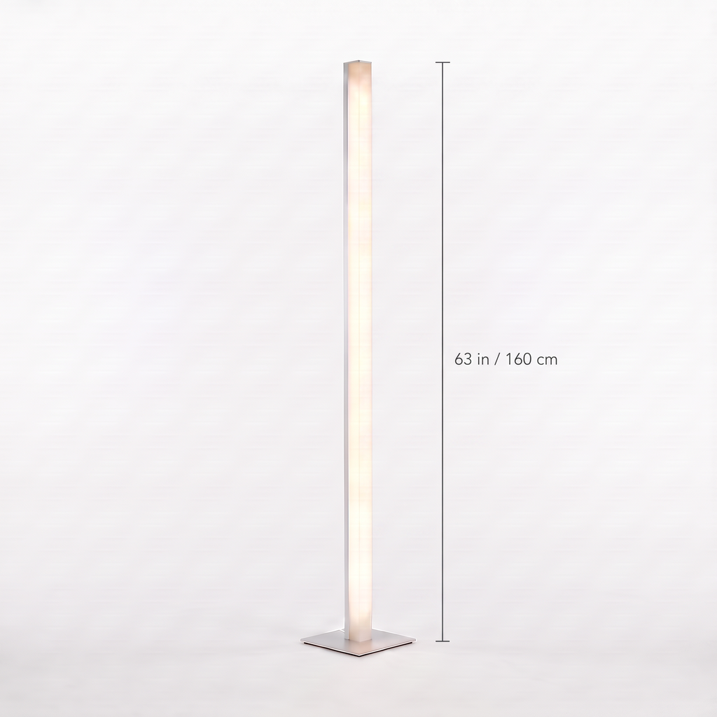 Minimalist LED Corner Floor Lamp dimensions: 63 in tall