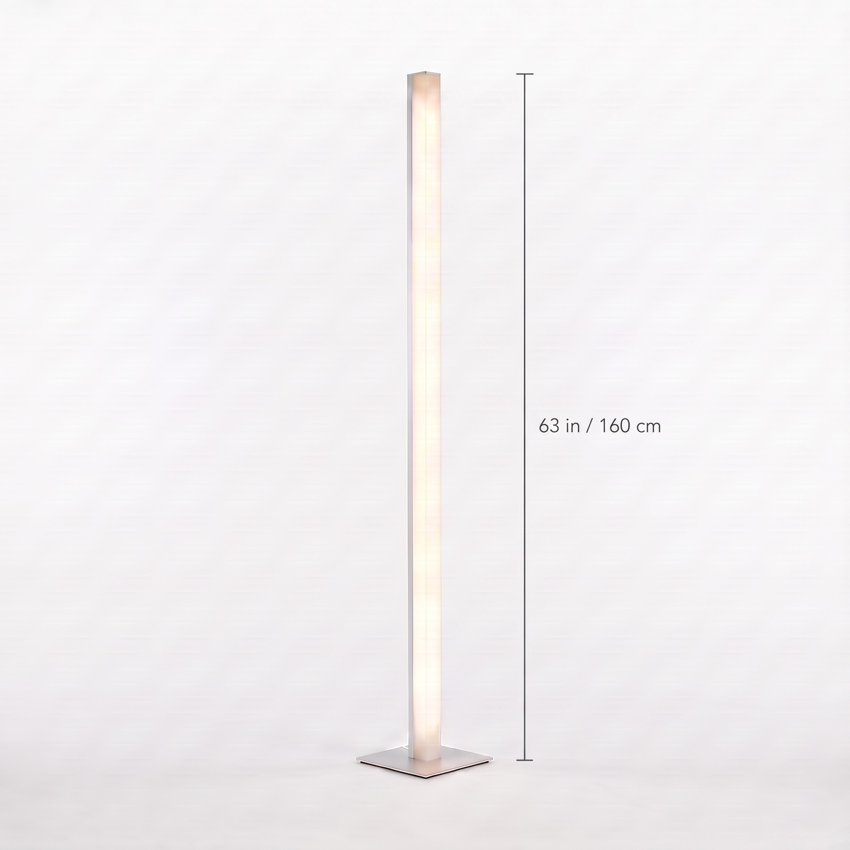 Minimalist LED Corner Floor Lamp dimensions: 63 in tall