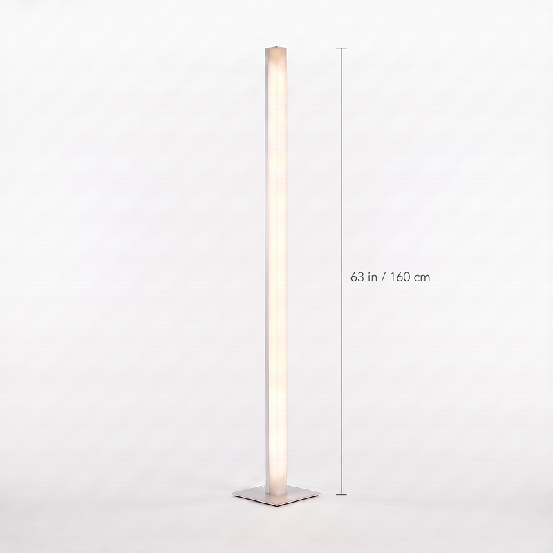 Minimalist LED Corner Floor Lamp dimensions: 63 in tall