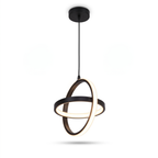 Double Ring LED Pendant Light on a white background