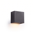 Up & Down Outdoor Wall Light in black on a white background