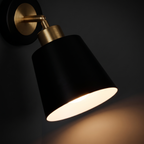 Close-up of the Swivel-Arm Cone Wall Sconce