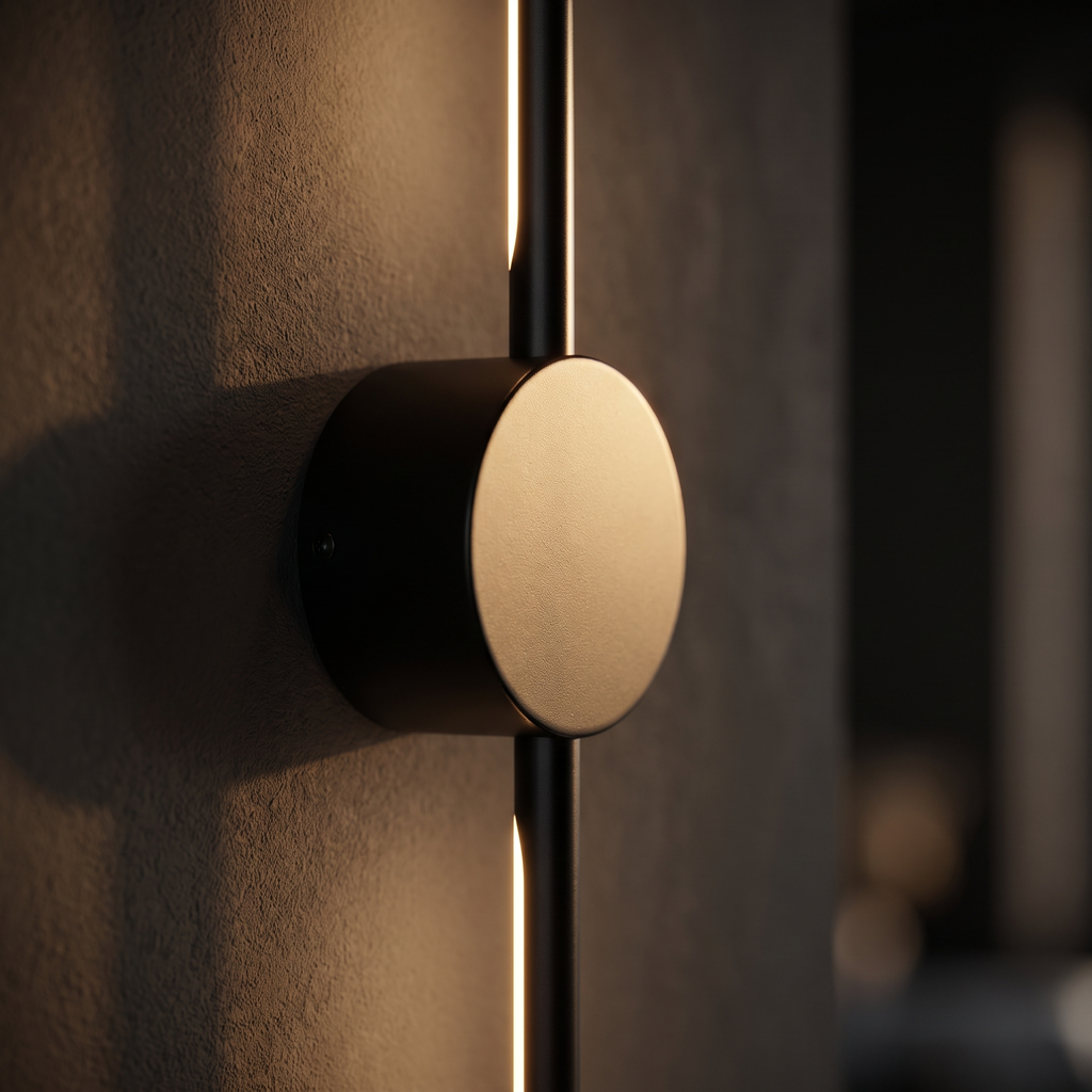 Close-up of the Long Bar LED Wall Light