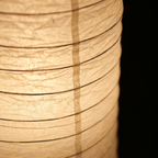 Close-up of the Rice Paper Column Floor Lamp