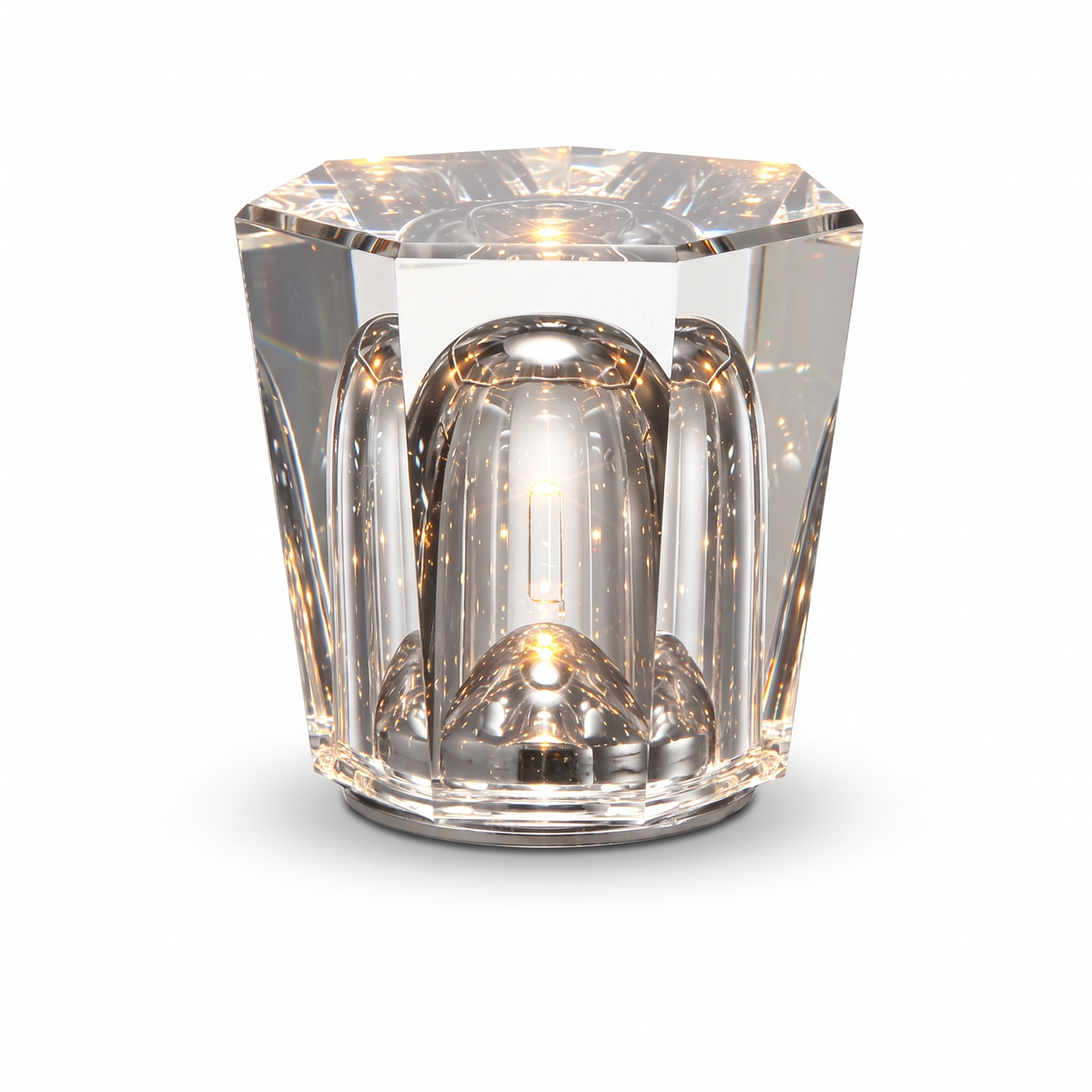 Cordless Crystal Table Lamp on white background