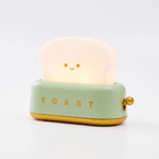 Toaster Night Light in green on white background