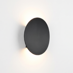 Black Pebble Wall Light on white background
