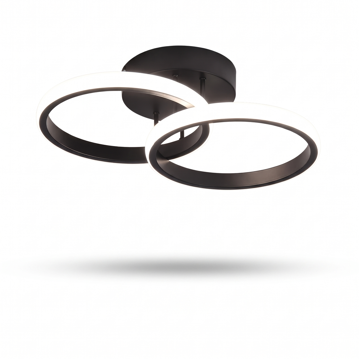 Double Ring LED Ceiling Light on white background