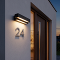 House Number Light lighting house numbers at dusk