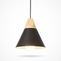 Nordic Cone Pendant Light in black on white background