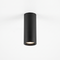 Cylinder LED Ceiling Spotlight in black on white background