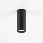 Cylinder LED Ceiling Spotlight in black on white background