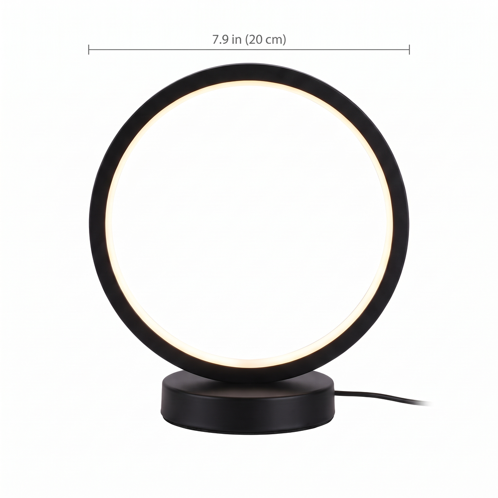 Halo Ring LED Table Lamp dimensions