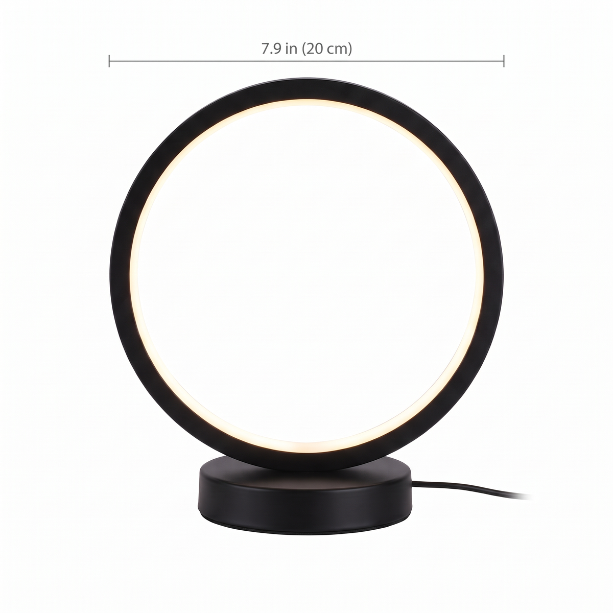 Halo Ring LED Table Lamp dimensions