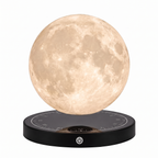 Levitating Moon Lamp in Moon on white background