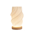 Twisted Spiral Table Lamp on white background