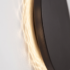 Ripple Light Wall Sconce close-up of the rippling light pattern