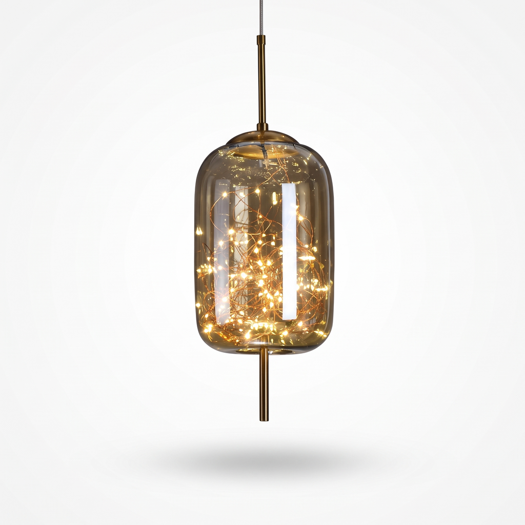 Starry Glass Pendant Light on a white background