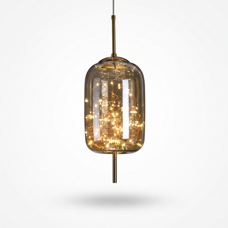 Starry Glass Pendant Light on a white background