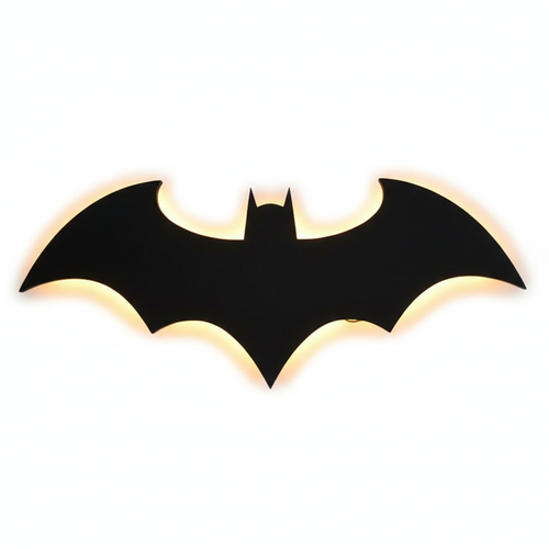 Halloween Bat Wall Lamp on white background