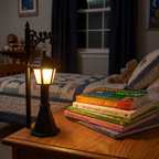 Halloween Bookshelf Lantern, Set of 2 on a child's bedside table