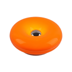 Donut Lamp in Orange on white background