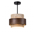 Mini pendant light - Travertine Mini Pendant Light on white background